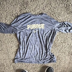 Nike Dri-FIT Purdue Men’s Long Sleeve Crew Neck T-Shirt L Polyester