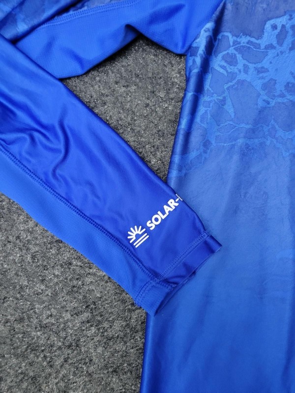 Habit Solar-Factor 40+ Shirt Mens S Blue Long Sleeve Crew Neck Fishing gallery