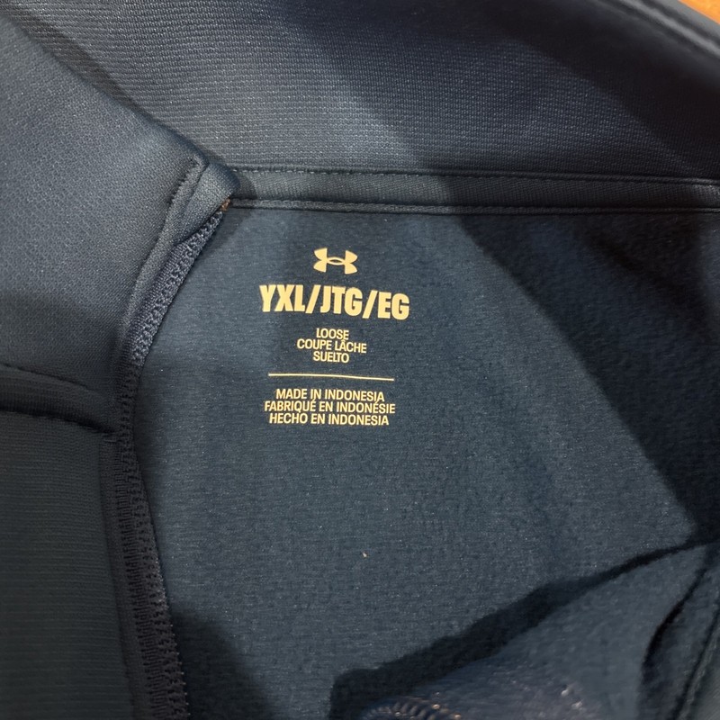 Under Armour SweaterFleece 1/4 Zip Golf Pullover Mens YXL Blue NWT gallery