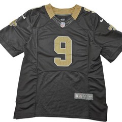 Nike Jersey Mens 44 Black New Orleans Saints Brees 9 On Field NFL Mesh