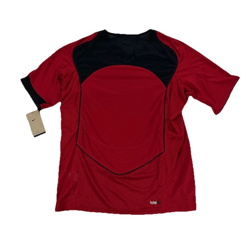 NEW Nike Dri-Fit Total 90 Loose Short Sleeve Jersey Red Black Mens L HV1178-687 gallery