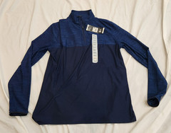 GapFit Active Half Zip Men’s Size Small Blue Color New With Tags MSRP $60