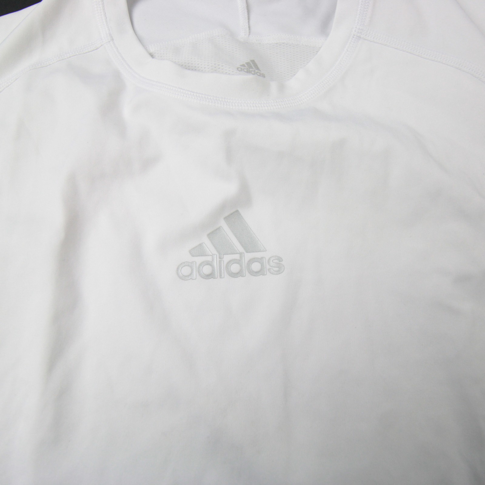 adidas Techfit Compression Top Men's White Used L gallery