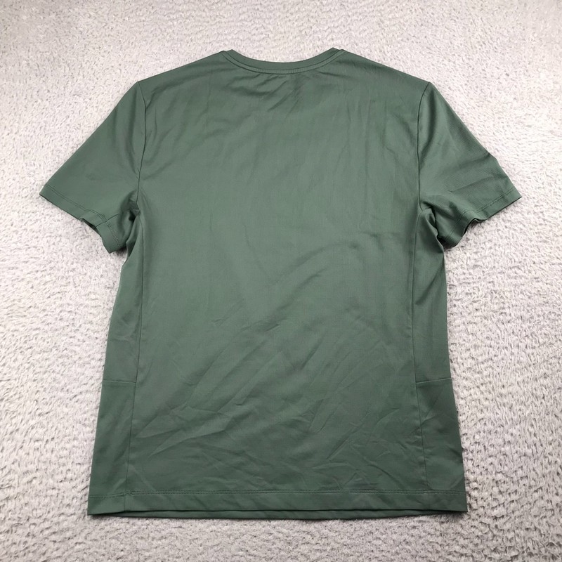 NOBULL Deltapeak Synthetic Textured Tech Tee Shirt Mens M Balsam Green gallery