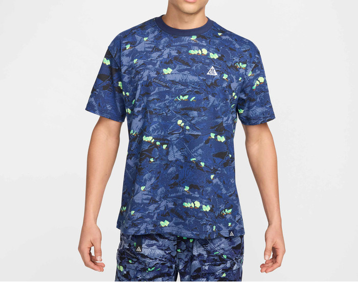 Nike ACG Team All Over Print Dri-FIT Loose Fit T-Shirt Navy 2XL XXL HJ0794-410 gallery