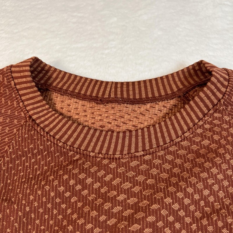 Lululemon Rest Less Engineered Warmth Mens XS Brown Long Sleeve Running Base gallery
