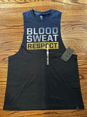 Under Armour Project Rock BSR Sleeveless Tank Mens Medium Black Gym Training NWT