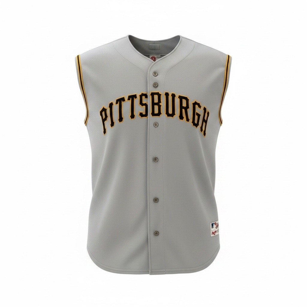 Rawlings Authentic Collection Vintage Pittsburgh Pirates Gray Jersey Size 52 gallery