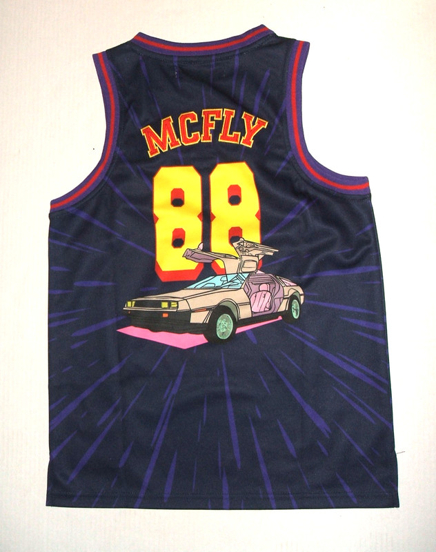 Basketball Jersey Back to the Future Men M Marty 88 Headgear Classics NWOT gallery