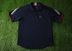 NIKE N-ATHLETIC ORIGINAL TRAINING MEN ZIP POLO SHIRT JERSEY SIZE S SMALL 36/38