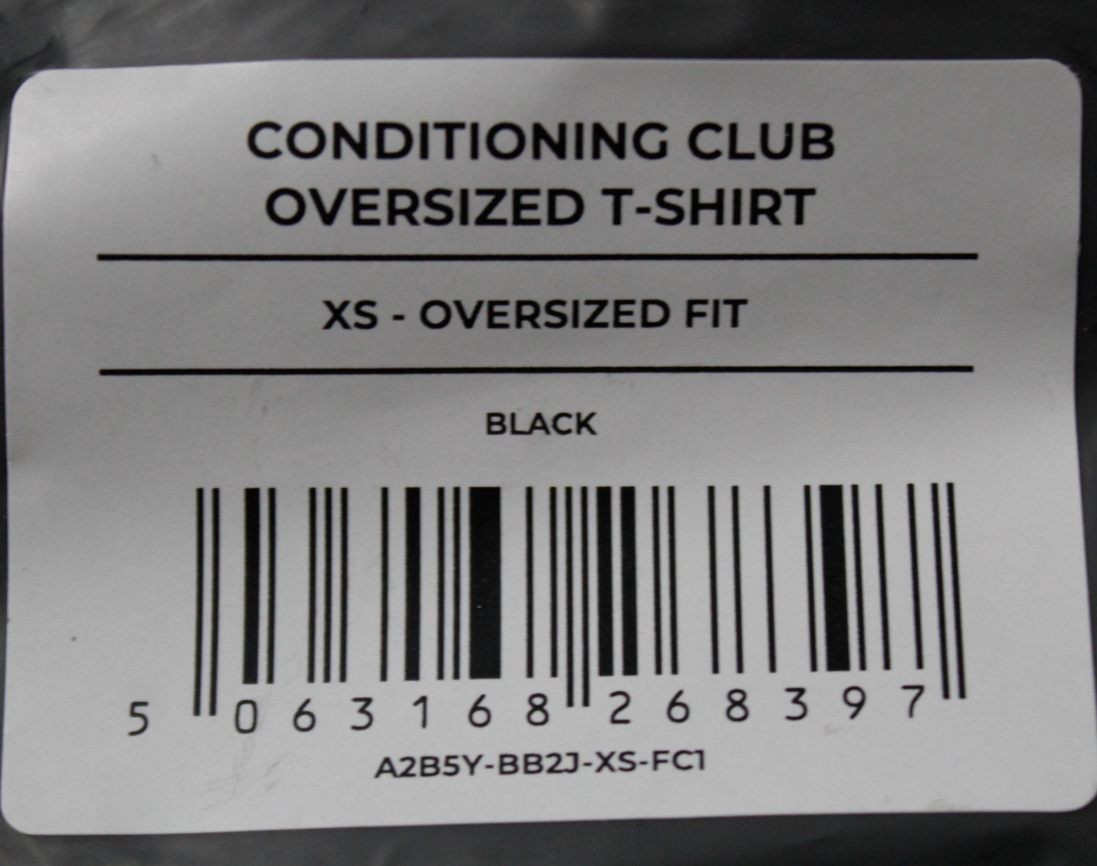 Gymshark Men's Lightweight Conditioning Club Oversized T-Shirt DH3 Black XS NWT gallery