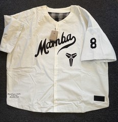 Nike Kobe Mamba Baseball Jersey Men’s 4XL NWT White IB0007-133 Kobe Bryant