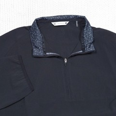 7 Diamonds Oxygenate 1/4 Zip Pullover Sz Large Black Mesh Quick Dry Breathable