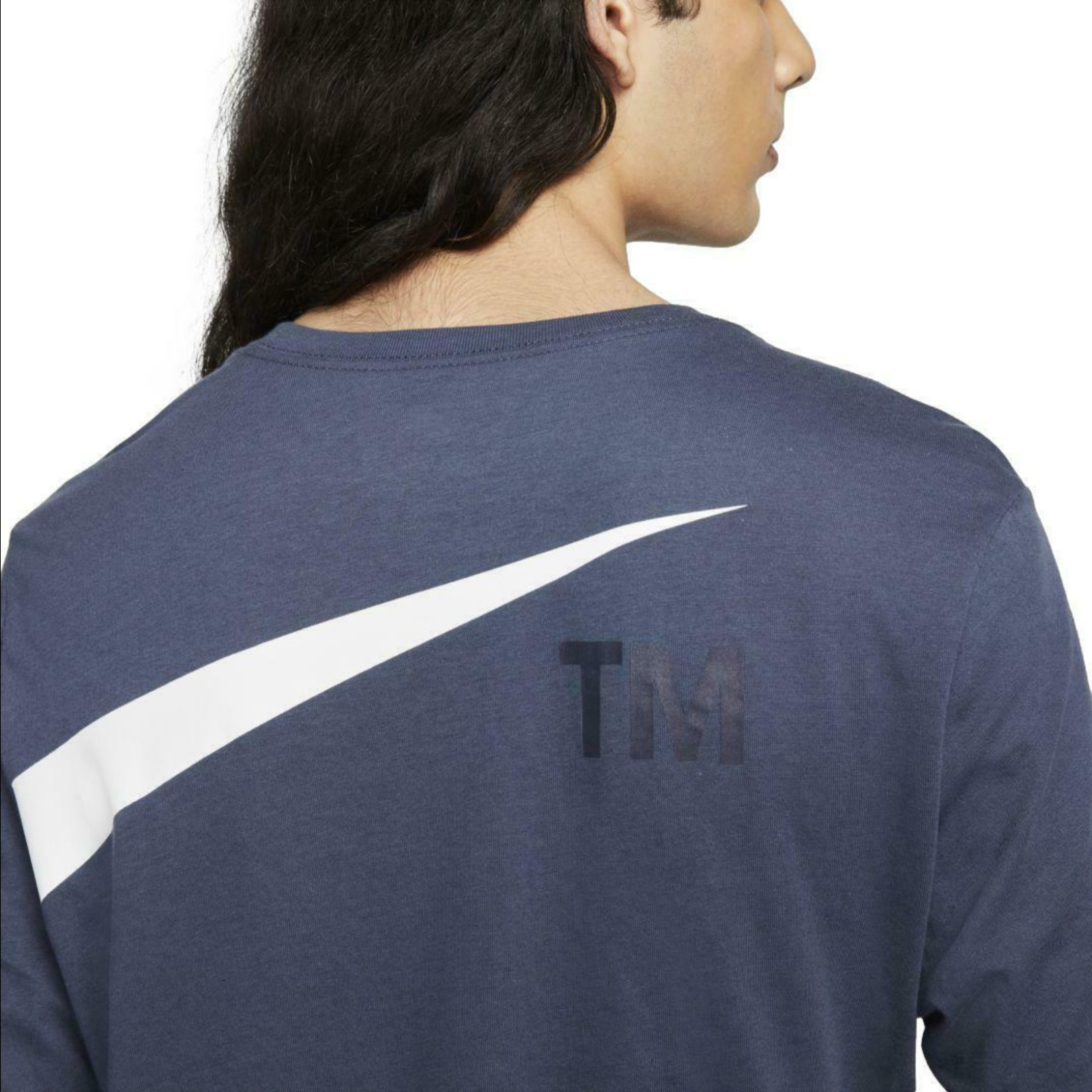 Nike Sportswear Big Swoosh Men Long Sleeve T-Shirt Thunder Blue DD3395 437 gallery
