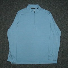 Travis Mathew Pullover Men Large Blue The Heater Performance Quarter Zip Stretch