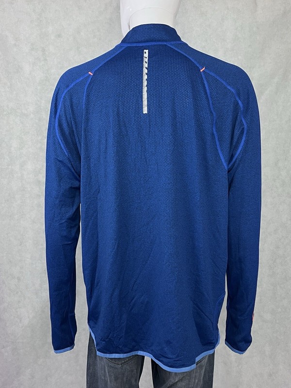 New Balance Men’s XXL Blue 1/2 Zip Running Pullover Reflective Thumbholes gallery
