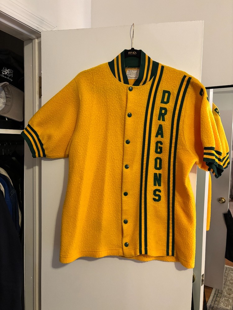 Vintage 1960s Champion Men's College Basketball Warmup Dragons M/L