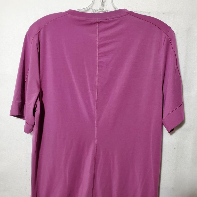Nike Yoga Dri-FIT Shirt Mens Medium Purple Slim Fit Short Sleeve Athletic Tee gallery
