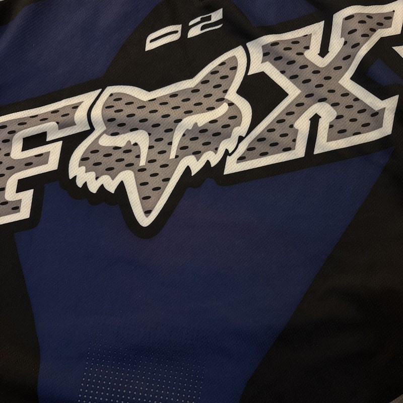 Vintage Fox Racing Jersey Blue Motocross Motorsports BMX SFX Bike 1990s - VGUC gallery
