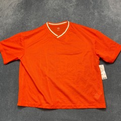 Urban Outfitters Football Jersey Mens XL Orange Short Sleeve Outdoor Mesh V Neck