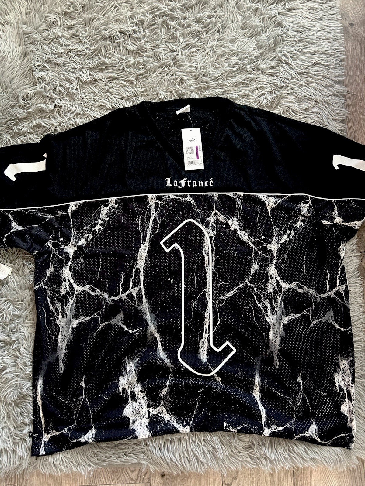 PUMA x LaFrancé Written in Chrome Men's Football Jersey Black XXL 632022-01v 2XL gallery