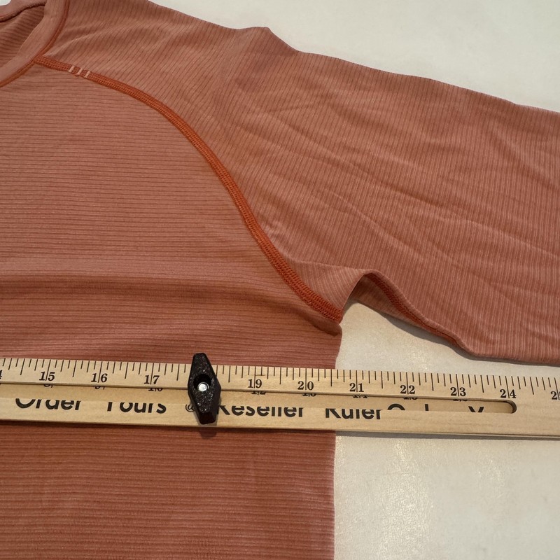 Lululemon Shirt Mens Large Rust Orange Metal Vent Tech Long Sleeve Performance gallery