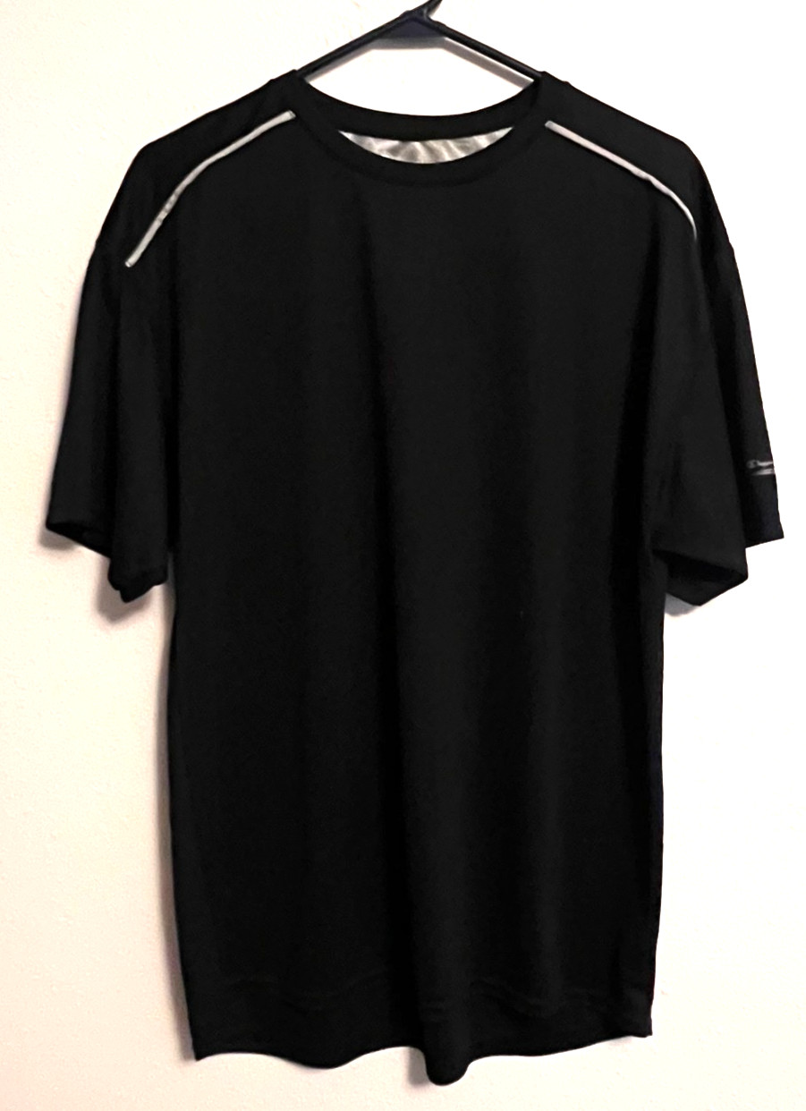 Champion Performance Short Sleeve Activewear Crew Neck Shirt Black Men's Large gallery