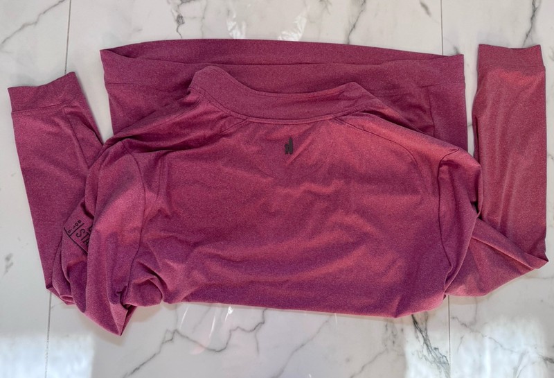 Mens Johnnie-O Quarter Zip Pullover Light Heathered Red gallery