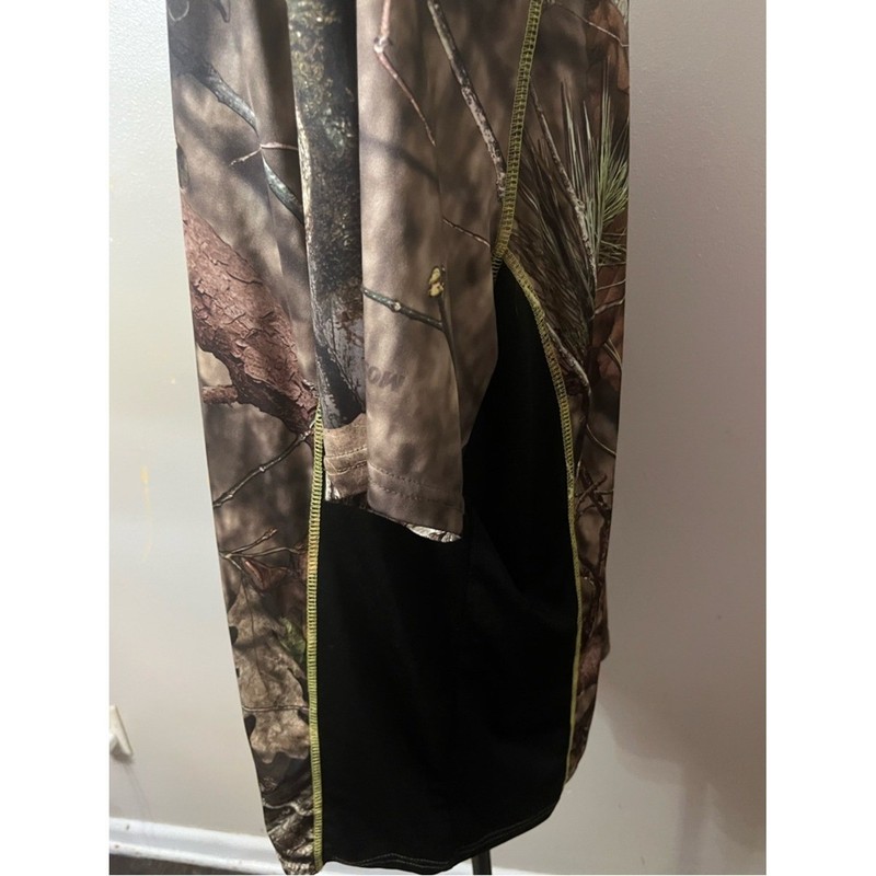 MOSSY OAK Camo Performance T-Shirt Hunting Mens XL Brown Dri-More Tech Tee gallery