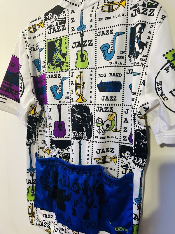 Giordana Jazz Festival Cycling Jersey Medium Vintage 1996 USA Rare COLLECTIBLE gallery