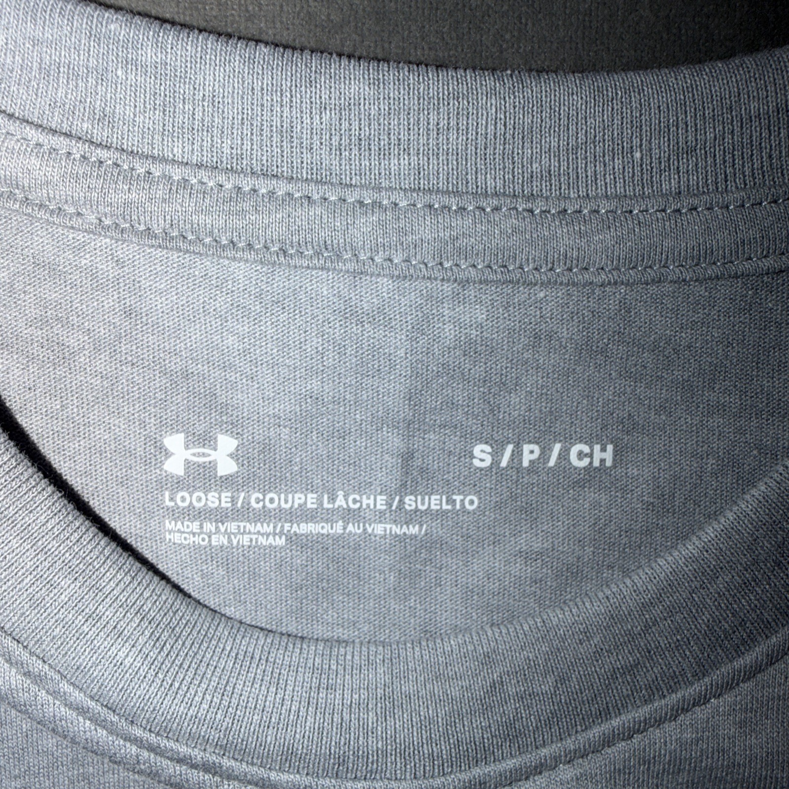 Under Armour 1329286 UA GRAY Left Chest Cut-Off Tank Top Men's Size S gallery