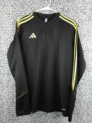 Adidas Men Tiro 23 CLUB Shirts Black Yellow Casual Sweat-Shirt Tee Jersey IC1579