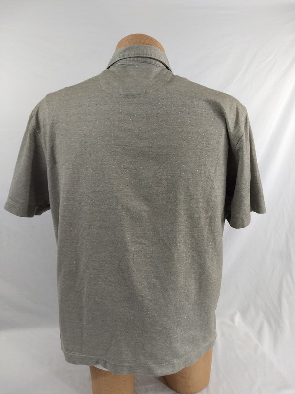 JoS A BANK RESERVE Golf POLO SHIRT SS Mens XXL Athletic Grey Taupe Polka Dot gallery