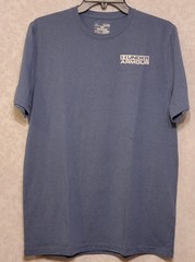 Under Armour Shirt Men’s Heat Gear Loose Small Blue UA Short Sleeve Loose Fit