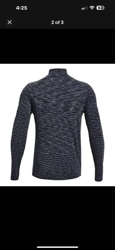 Under Armour Men's UA Seamless 1/2 Zip Long Sleeve Shirt 2XL 1359875 Gray Blue gallery