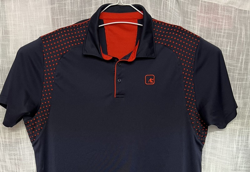 Andi men's sport wear Collared shirt short sleeve Navy Blue Red size 2XL Nice G1 gallery