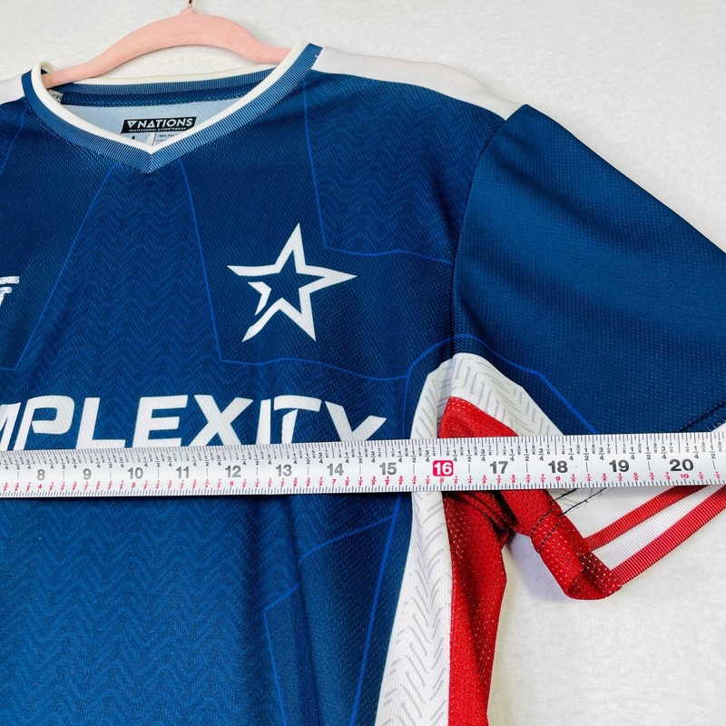Complexity Gaming TimTheTatman Esports Jersey Nations Mens Large Blue Red White gallery