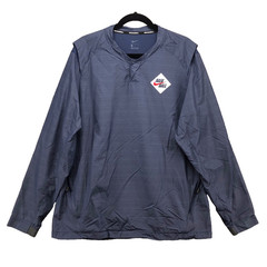 Nike Baseball Pullover Windbreaker Mens Large Blue Activewear Outdoor Workout