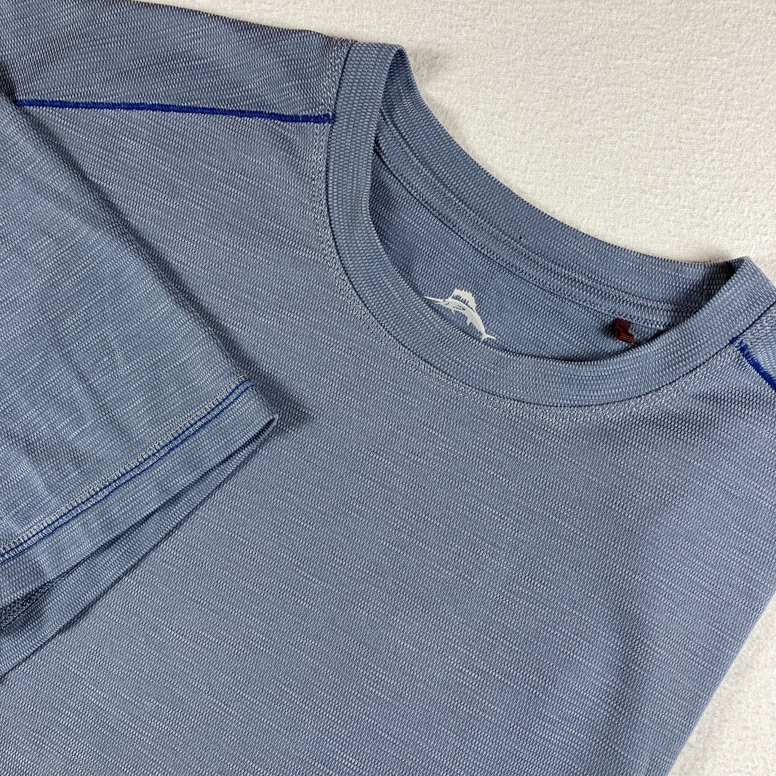 Tommy Bahama Paradise Around Shirt Mens Large Blue Tencel Stretch Beach Outdoors gallery