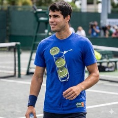 Nike Court Small New York Style Tennis T-Shirt Purple HJ3468-539 Carlos Alcaraz