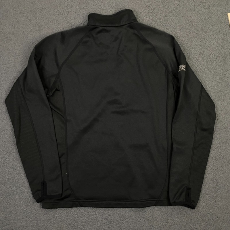Outdoor Research Radiant Hybrid Pullover Men Medium Black Fleece 1/4 Zip Hike OR gallery