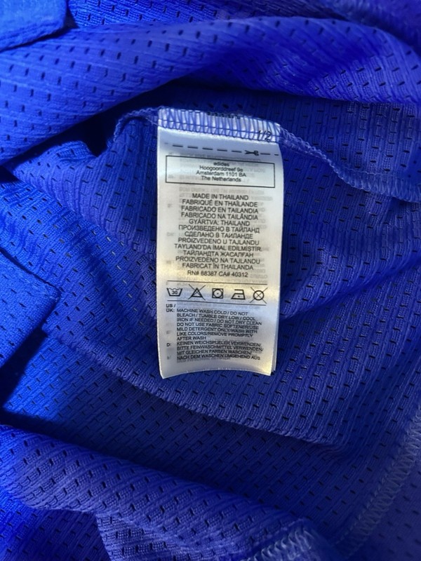 NWT Adidas X Eric Emanuel Men’s Medium Hoops Summer Essentials Snap Shooter Tee gallery