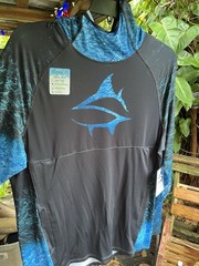 Loco Skailz Fishing Performance Pullover Long Sleeve Hoodie Tarpon Mag Large