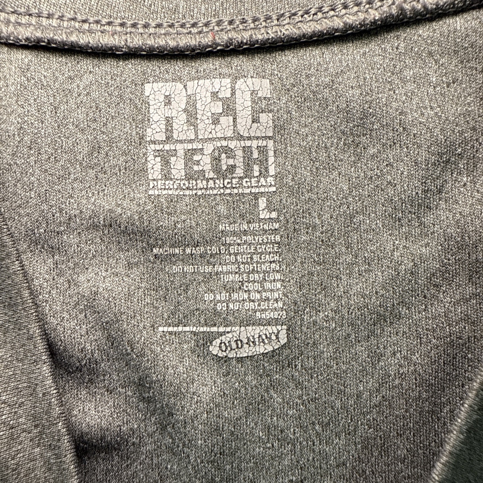 Old Navy REC Tech Shirt Performance Gear Men's Gray Top Large gallery