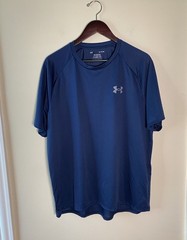 Under Armour Men’s The Tech Tee T Shirt Dark Navy Blue Size XL