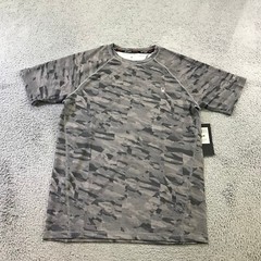 Spyder Shirt Mens Small Swim Rash Guard Shirt Digital Camo UPF 30 Surf Gray Grey
