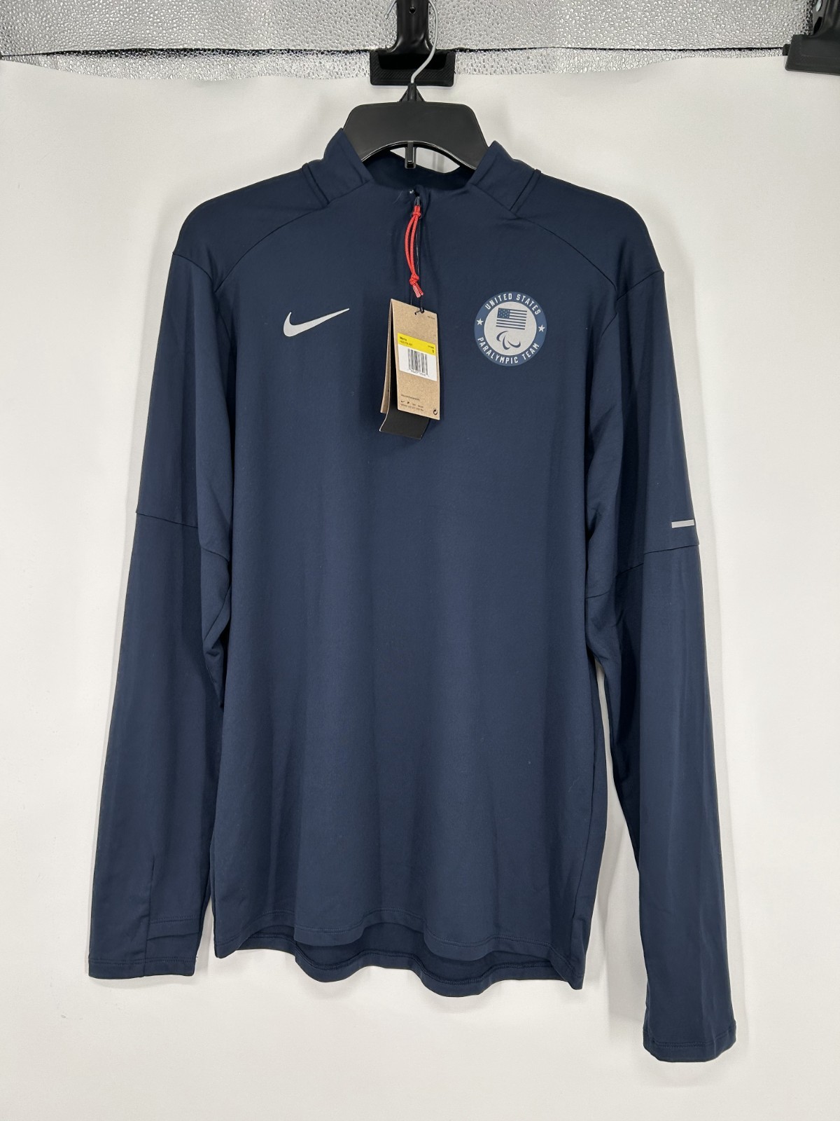 Nike Paralympic Team USA Element Running Dri Fit Navy Quarter 1/4 Zip HQ5703-491 gallery