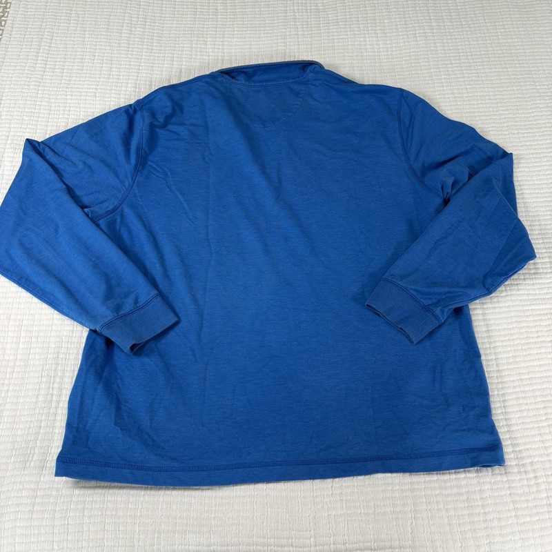 Callaway Sweater Mens Large Blue Pullover 1/4 Zip Long Sleeve Golf Active Preppy gallery