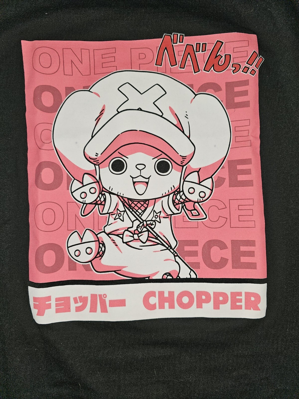 TOEI ANIMATION TV ANIME ONE PIECE Short sleeve Tee BLACK Chopper Size L gallery