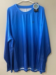 Ezrun mens 3xl performance shirt blue long sleeve upf 50+ gorpcore fitness nwt